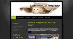 Desktop Screenshot of clinicaveterinariacunit.com